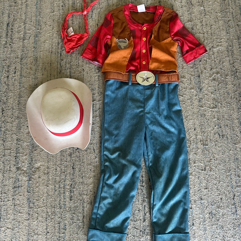 Boat Kids Cowboy Costume - Red, Brown, and Blue